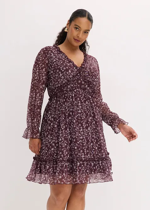 Minikjole i tynn mesh, bonprix