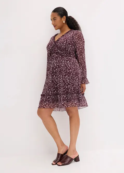 Minikjole i tynn mesh, bonprix