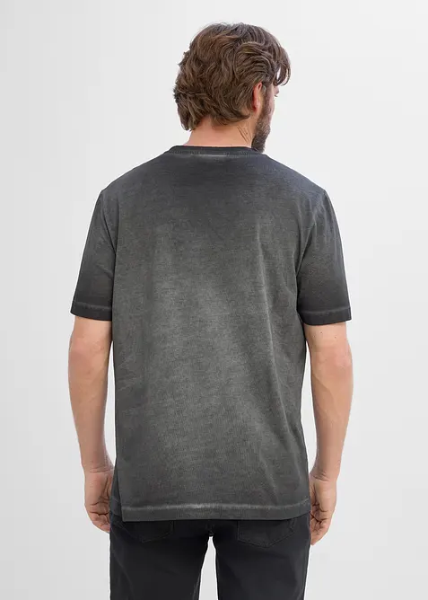 T-skjorte i &oslash;kologisk bomull og vasket look, bonprix