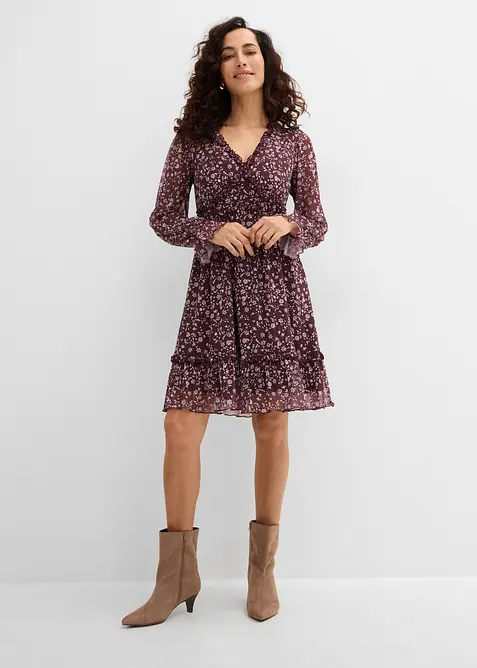 Minikjole i tynn mesh, bonprix
