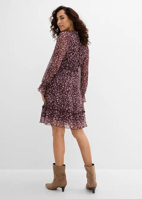 Minikjole i tynn mesh, bonprix