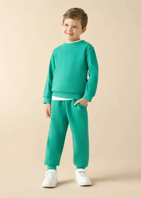 Sweatshirt i myk bomullsmiks (2-pack), bonprix