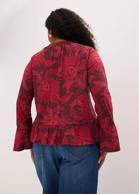 Jerseybluse i myk modalmiks, bonprix