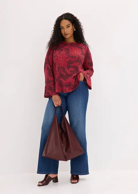 Jerseybluse i myk modalmiks, bonprix