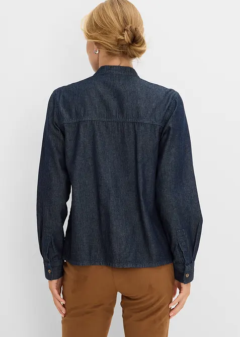 Denimbluse i 100% bomull, bonprix