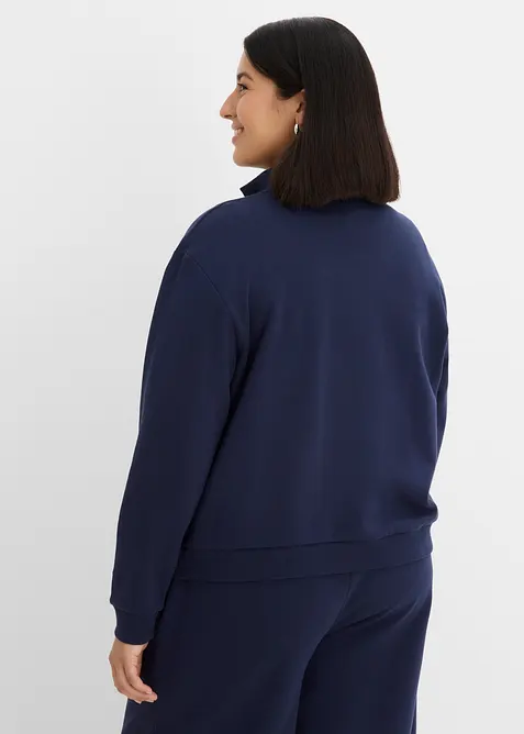 Sweatjakke i 100% &oslash;kologisk bomull, bonprix