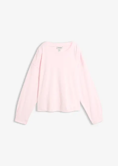 Langermet topp i 100% bomull, bonprix
