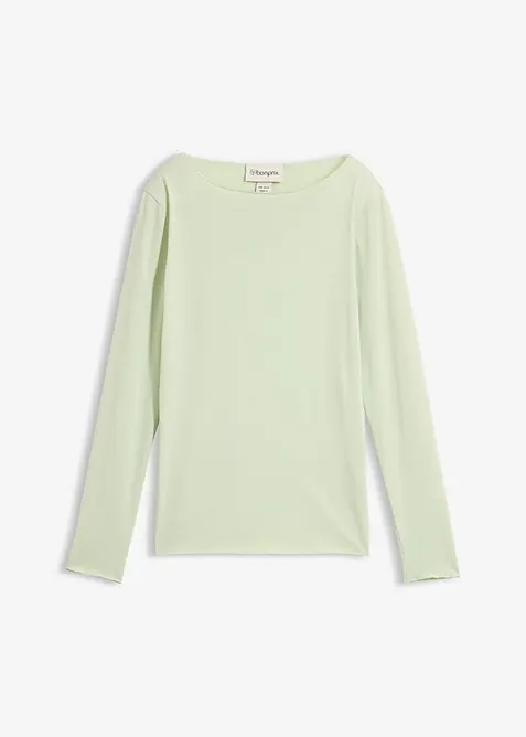 Langermet topp i lett materiale, bonprix