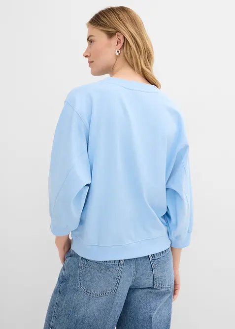 Oversized sweatshirt i 100% bomull, bonprix