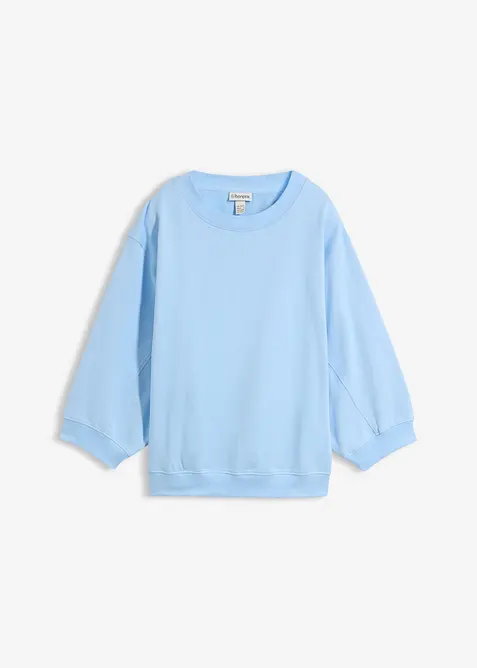 Oversized sweatshirt i 100% bomull, bonprix