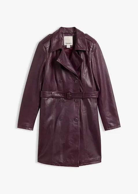 Trenchcoat av lammenappa, bonprix