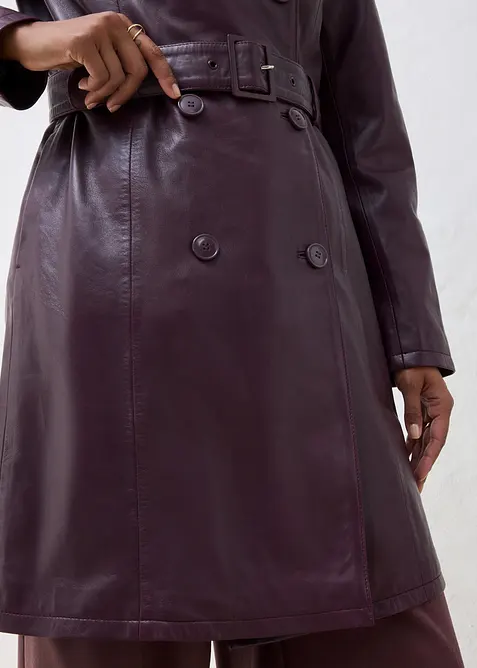 Trenchcoat av lammenappa, bonprix
