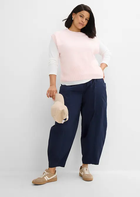 Oversized, strikket vest, bonprix