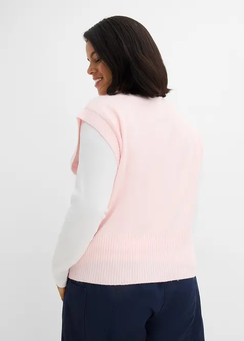Oversized, strikket vest, bonprix