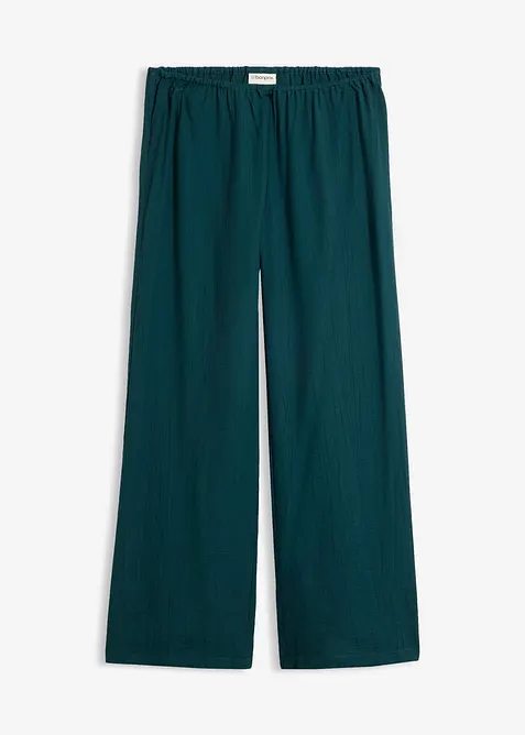 Pull on-bukse i strukturert viskosemiks, bonprix