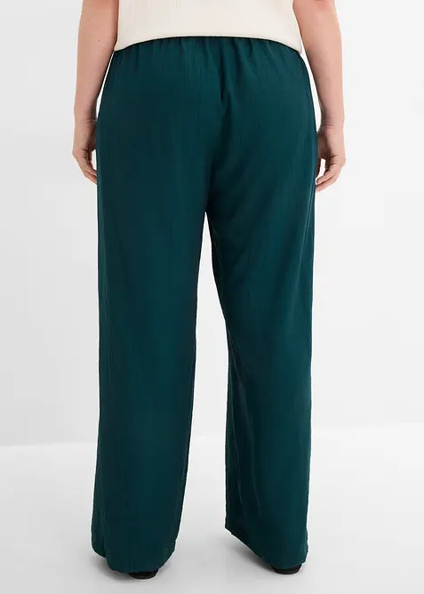Pull on-bukse i strukturert viskosemiks, bonprix