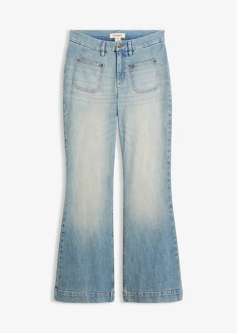 Flared jeans Mid Waist, bonprix