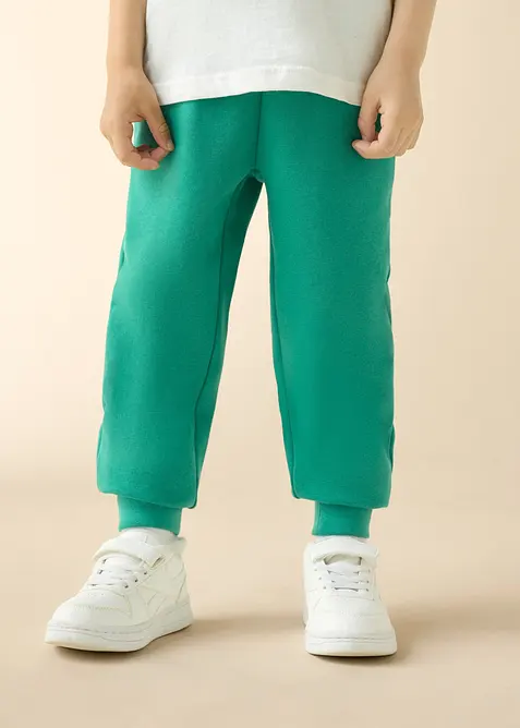 Joggebukse i myk bomullsmiks (2-pack), bonprix