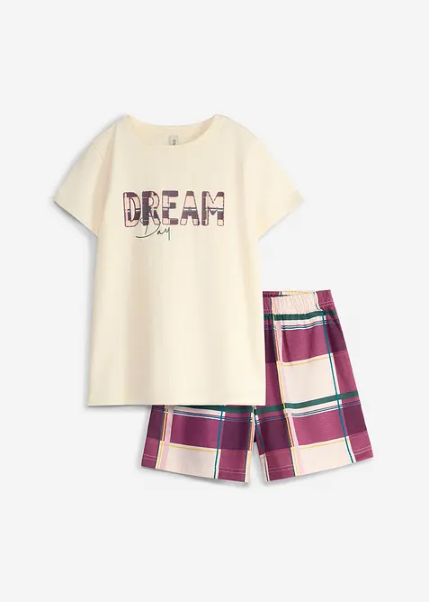 Kort pyjamas av 100% bomull, bonprix