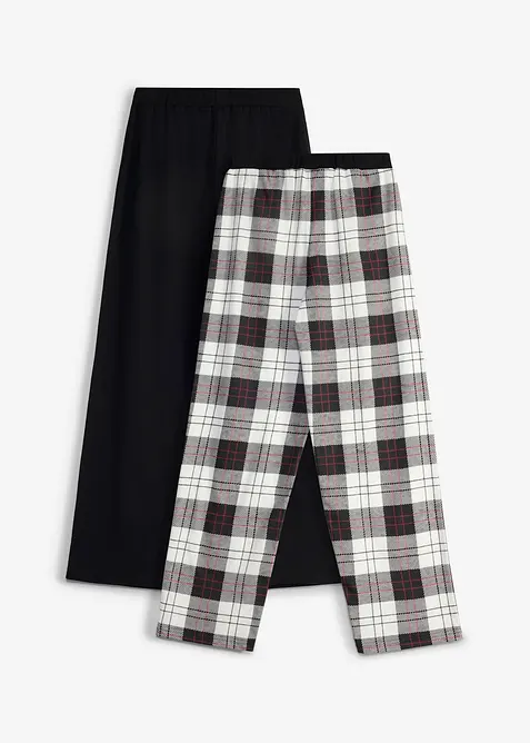 Pyjamasbukse i 100% &oslash;kologisk bomull (2-pack), bonprix