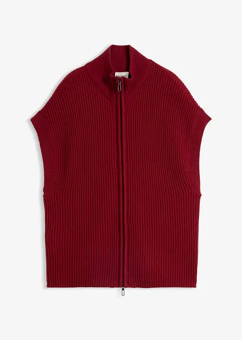 Strikkevest av myk ullmiks, bonprix