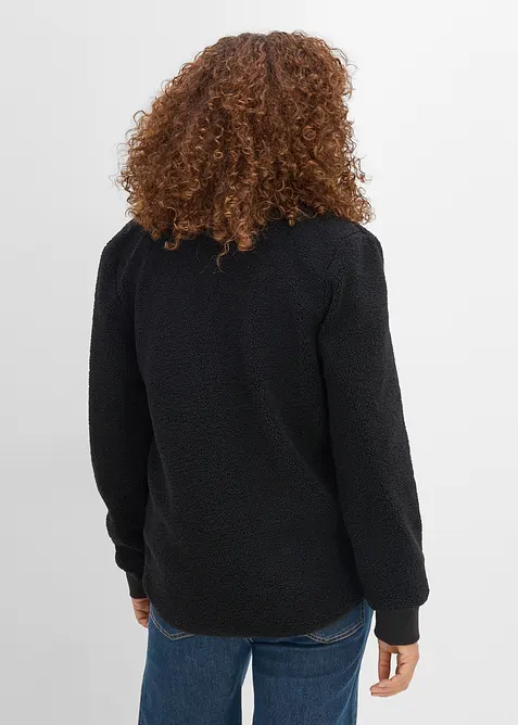 Mamma- og b&aelig;rejakke av teddyfleece (2-delt sett), bonprix
