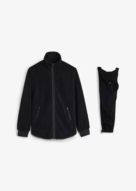 Mamma- og b&aelig;rejakke av teddyfleece (2-delt sett), bonprix