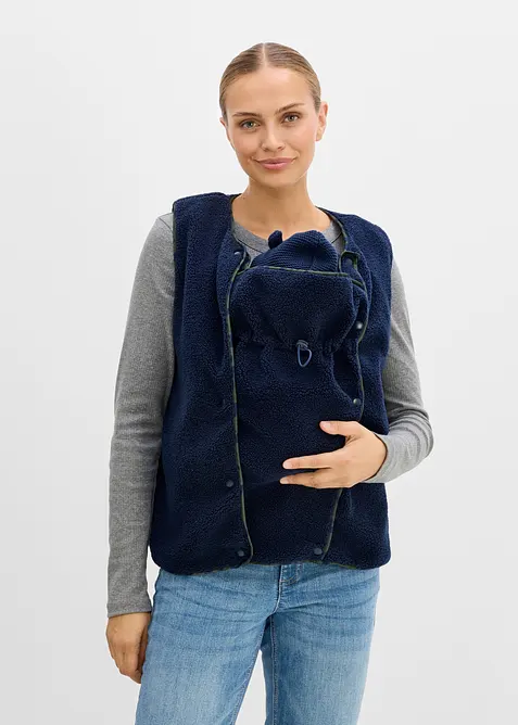 3-i-1-mamma- og b&aelig;revest av teddyfleece (3-delt sett), bonprix
