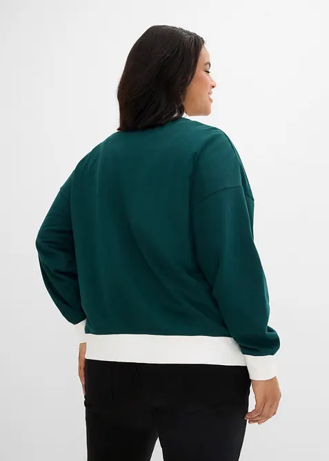 Sweatjakke i 100% &oslash;kologisk bomull, bonprix