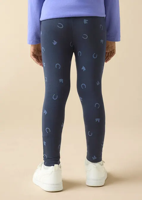 Leggings i elastisk, &oslash;kologisk bomullsmiks (3-pack), bonprix