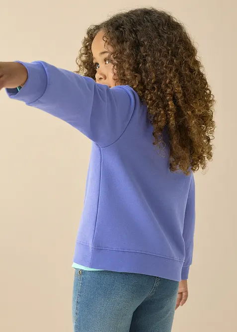Sweatshirt med &oslash;kologisk bomull, bonprix