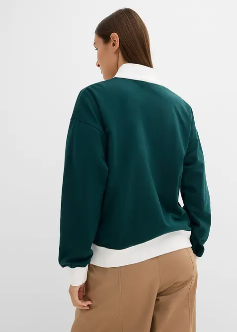 Sweatjakke i 100% &oslash;kologisk bomull, bonprix