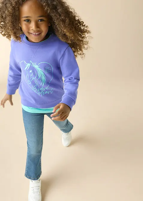 Sweatshirt med &oslash;kologisk bomull, bonprix