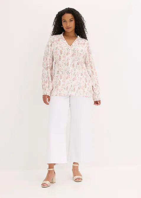 Bluse i viskose med pent fall, bonprix