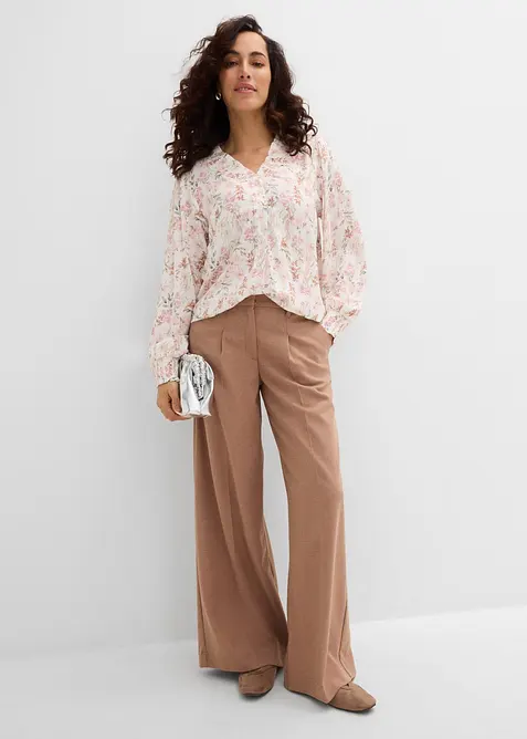 Bluse i viskose med pent fall, bonprix