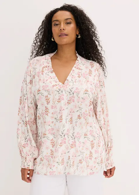 Bluse i viskose med pent fall, bonprix