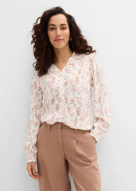Bluse i viskose med pent fall, bonprix