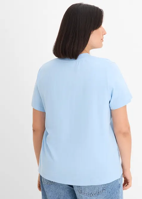 T-skjorte i 100% &oslash;kologisk bomull med V-hals (3-pack), bonprix