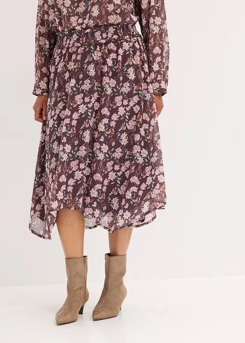Midiskj&oslash;rt i chiffon, bonprix