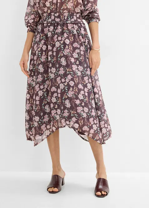 Midiskj&oslash;rt i chiffon, bonprix