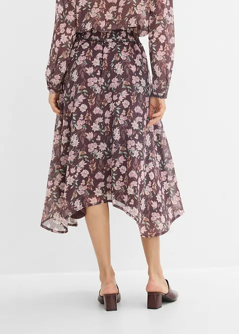 Midiskj&oslash;rt i chiffon, bonprix