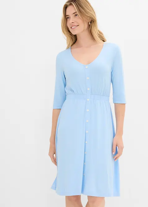 Jerseykjole i elastisk viskosemiks, bonprix