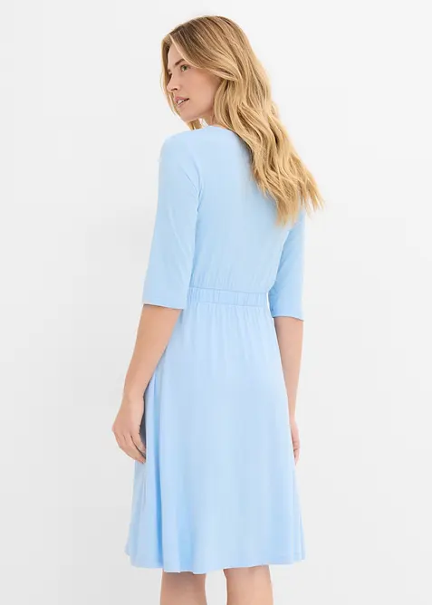 Jerseykjole i elastisk viskosemiks, bonprix