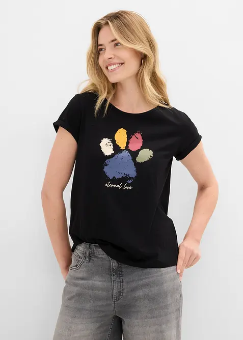 T-skjorte i 100% bomull, bonprix