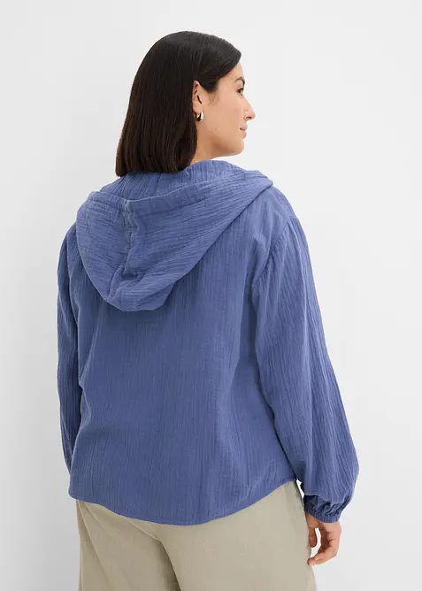Hettegenser i 100% bomull, bonprix