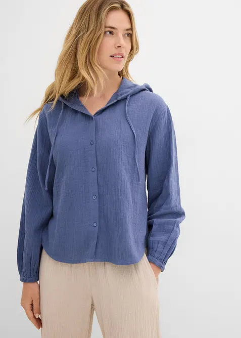 Hettegenser i 100% bomull, bonprix