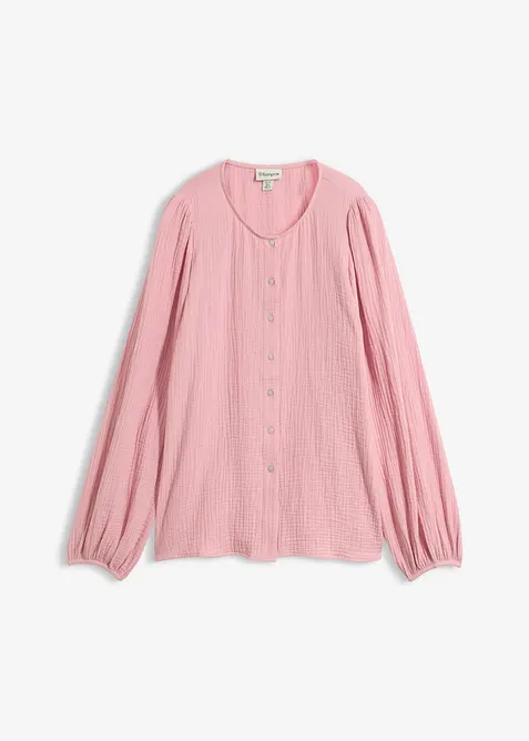 Oversized bluse i myk musselin, bonprix