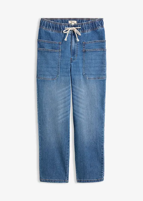 Straight Jeans High waist cropped, bonprix