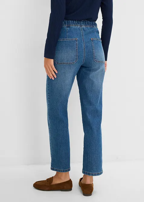 Straight Jeans High waist cropped, bonprix