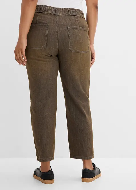 Straight Jeans High waist cropped, bonprix